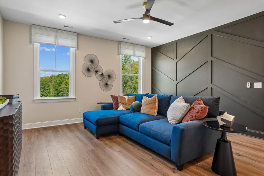 Representative furnished interior of a home built from the Wylie by Caruso Homes in Blue Run, Raleigh (Image 40). Representative furnished interior of a home built from the Wylie by Caruso Homes in Blue Run, Raleigh (Image 40).