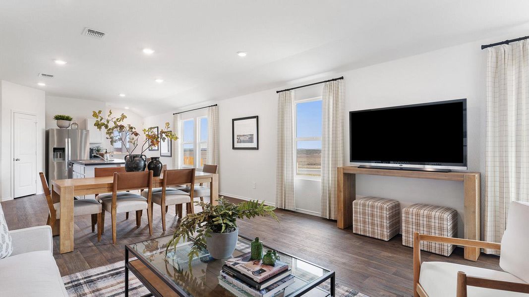 Furnished interior view inside a new home in Wayside, Uhland (Image 17).