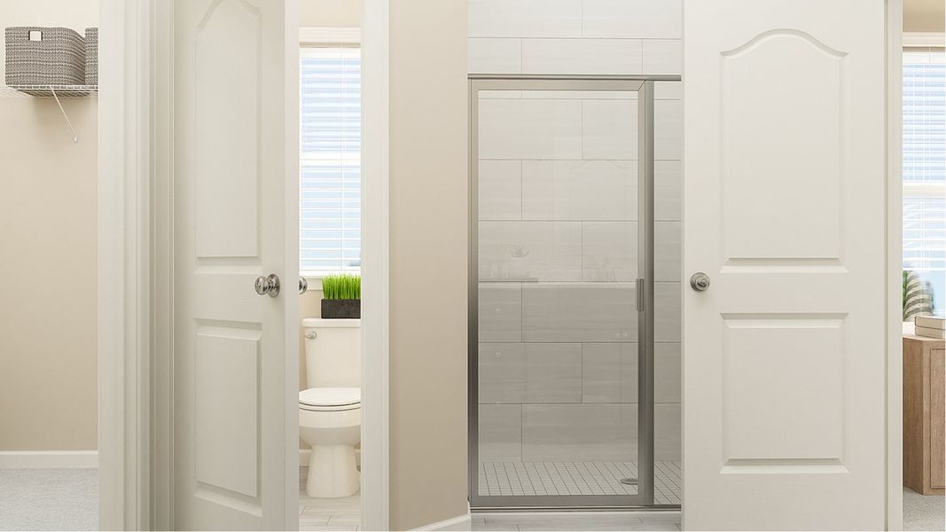 Elan plan Owners suite bathroom