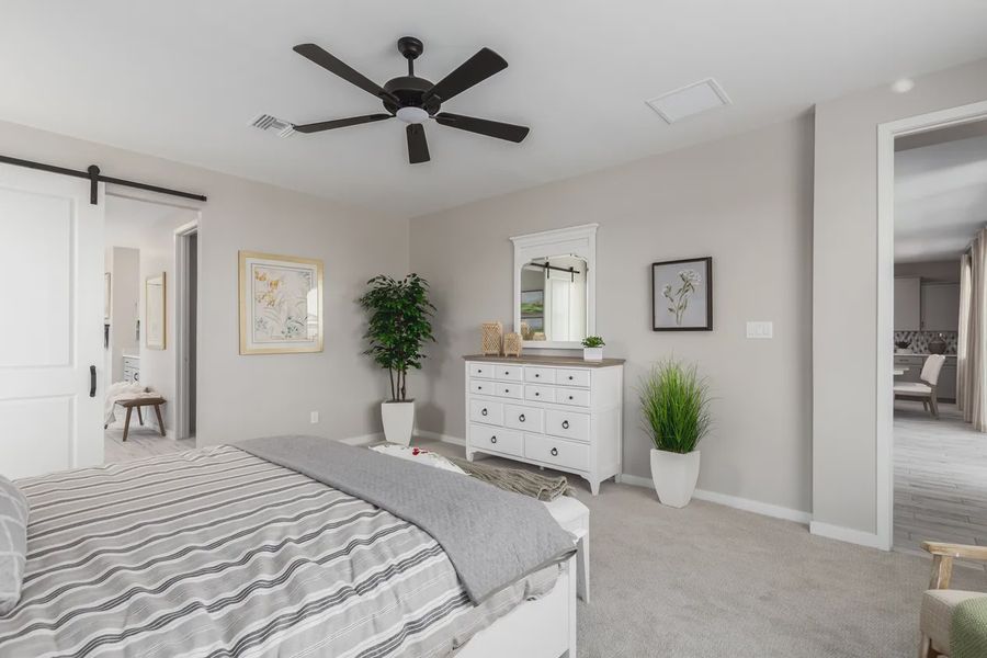 Representative furnished interior of a home built from the 2326 by Elliott Homes in Acacia at Santana, Yuma (Image 19).