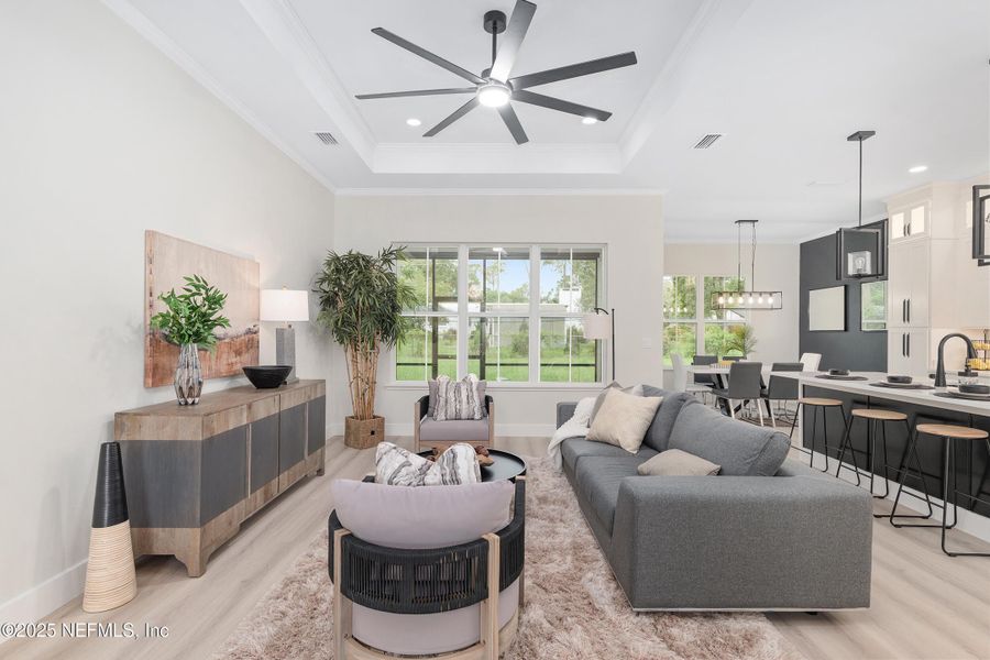 Furnished interior view inside a new home in , Gainesville (Image 9).