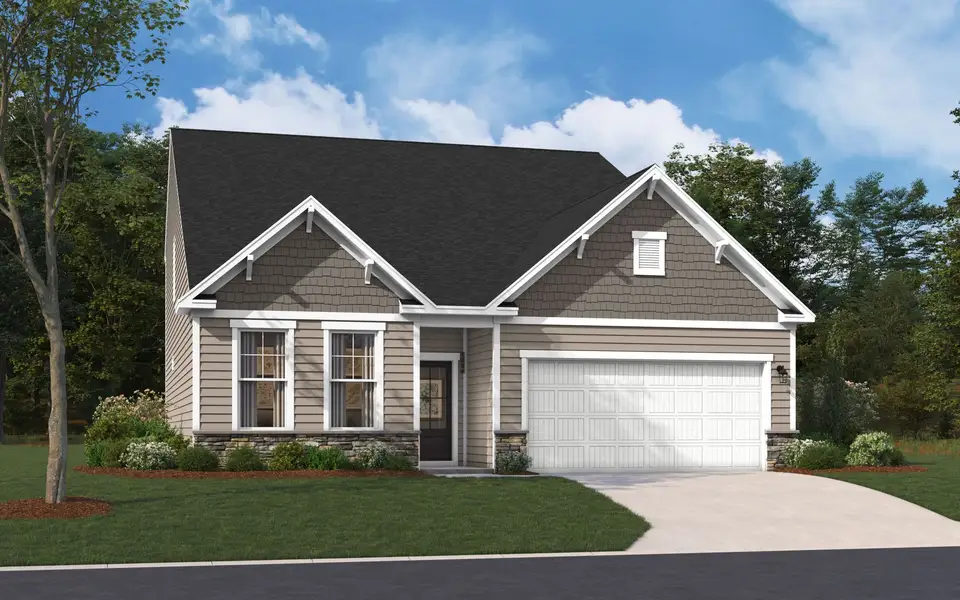 Representative exterior photo of a completed home built from the The Jefferson by Stanley Martin Homes in Boykin Hills, Chapin, SC (Image 2). Representative exterior photo of a completed home built from the The Jefferson by Stanley Martin Homes in Boykin Hills, Chapin, SC (Image 2).