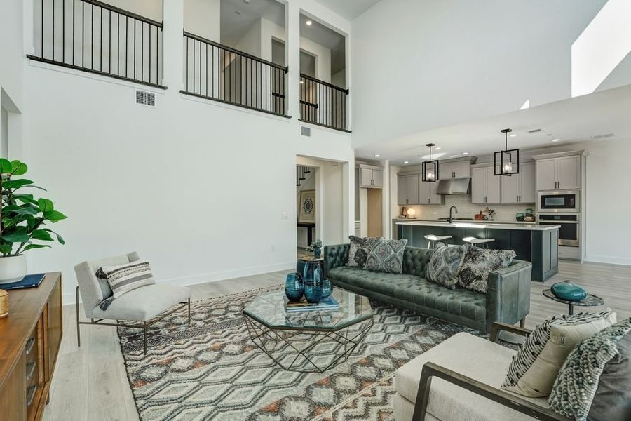 Furnished interior view inside a new home in Easton Park, Austin (Image 10). Furnished interior view inside a new home in Easton Park, Austin (Image 10).