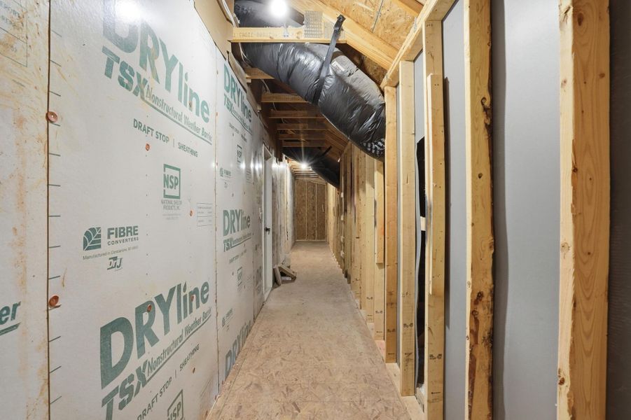 In-progress construction of a new home in Carrington, Stanley, NC (Image 55).