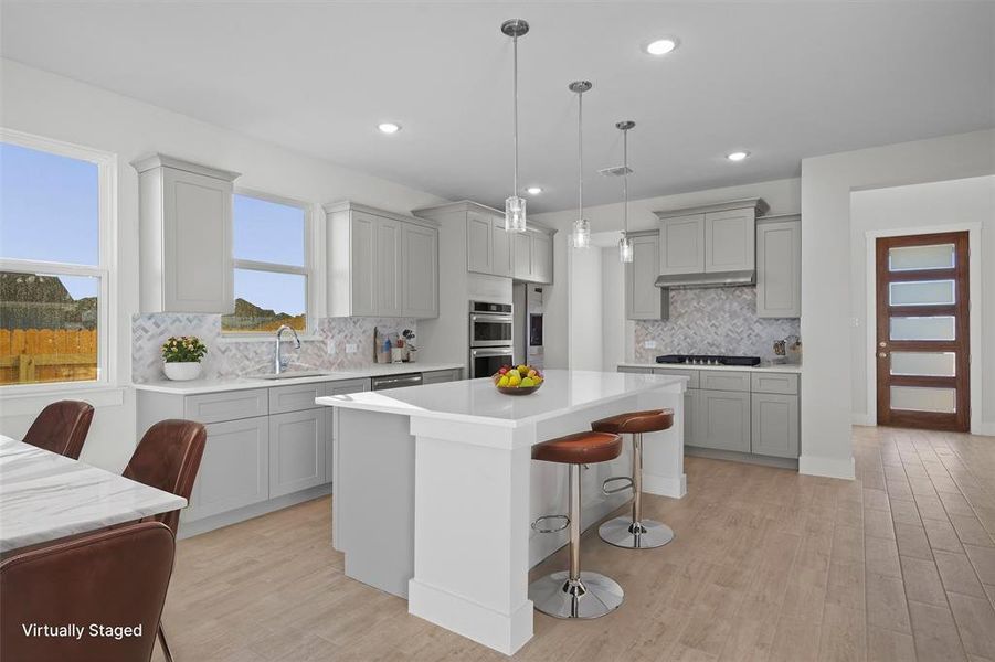 Furnished interior view inside a new home in Enclave at Cele, Pflugerville (Image 6).