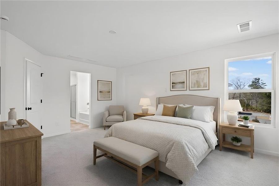 Furnished interior view inside a new home in Sage Woods, Dallas (Image 17).