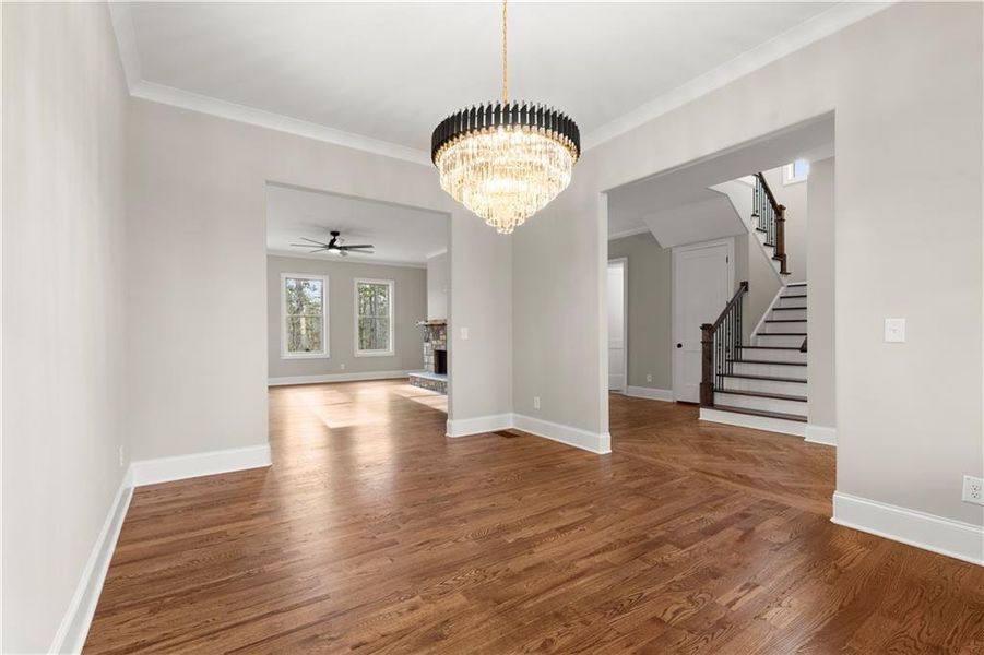 Spacious, unfurnished interior of a new home in , Powder Springs (Image 19). Spacious, unfurnished interior of a new home in , Powder Springs (Image 19).