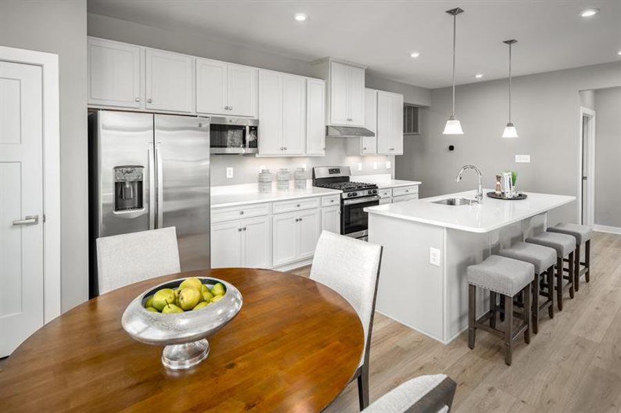 Representative furnished interior of a home built from the Bramante 2 Story by Ryan Homes in Ravenfield, Charlotte (Image 6).