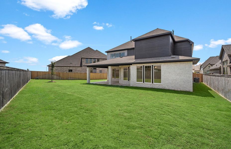 Exterior details and patio area of a home in Bridgeland 60′, Cypress (Image 22). Exterior details and patio area of a home in Bridgeland 60′, Cypress (Image 22).