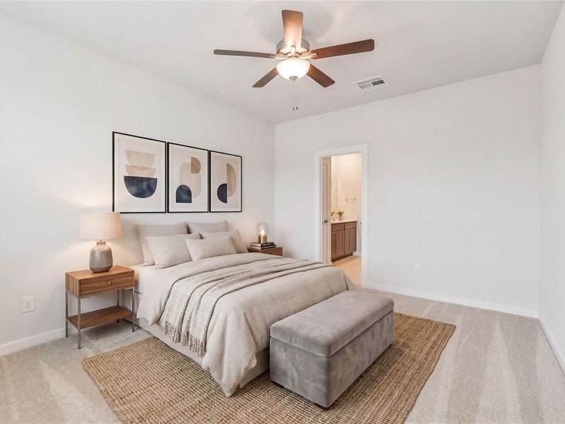 Furnished interior view inside a new home in Liberty Estates, Cleveland (Image 9).