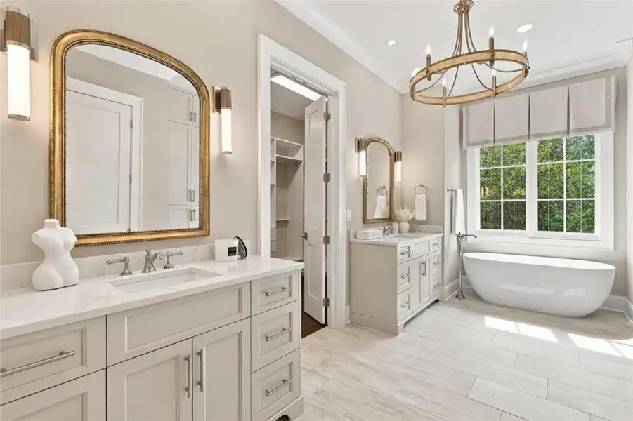 Furnished interior view inside a new home in , Sandy Springs (Image 58).