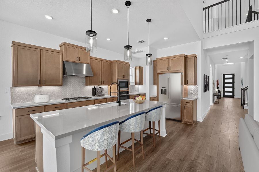 Furnished interior view inside a new home in Silverleaf, Cedar Creek (Image 6).