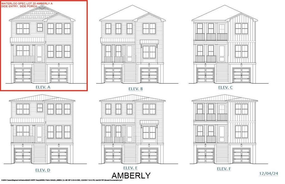 Exterior rendering of this home design in Waterloo Estates, Johns Island, SC (Image 4).