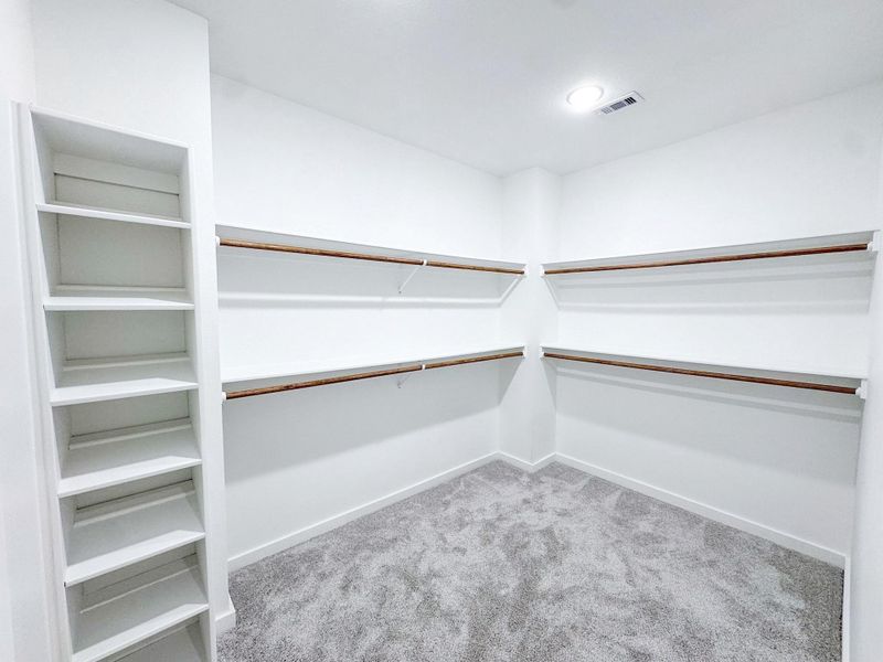 A generous walk-in closet with ample shelving and hanging space — perfectly designed to keep everything organized and within easy reach. A generous walk-in closet with ample shelving and hanging space — perfectly designed to keep everything organized and within easy reach.