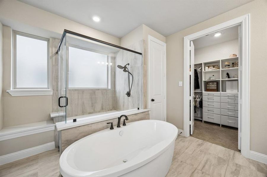 Furnished interior view inside a new home in , Fate (Image 20).