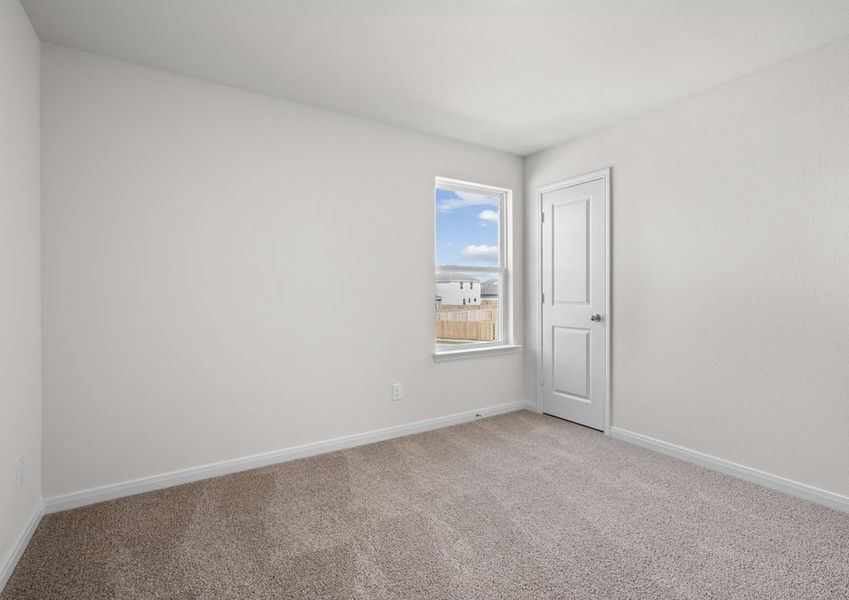 The secondary bedrooms are a great space for for children's bedrooms and guest rooms.