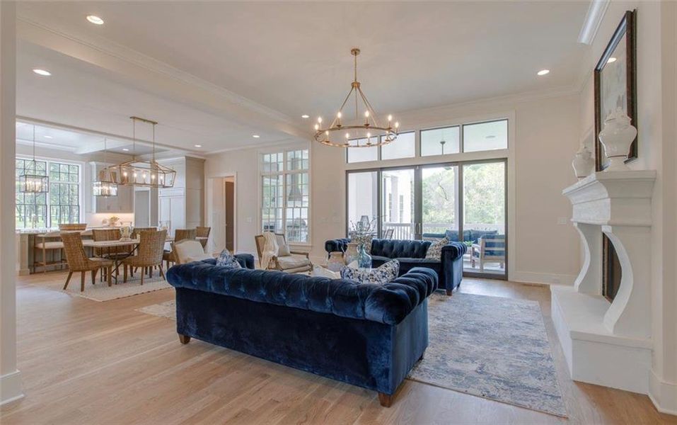 Furnished interior view inside a new home in , Canton (Image 27).