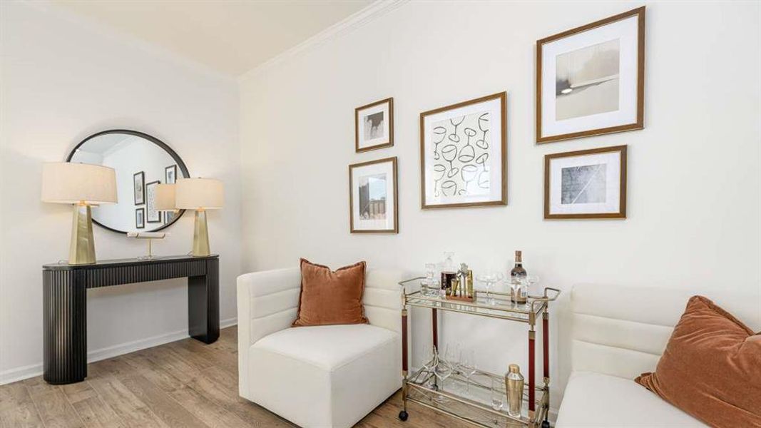 Furnished interior view inside a new home in Mableton Station, Mableton (Image 9).