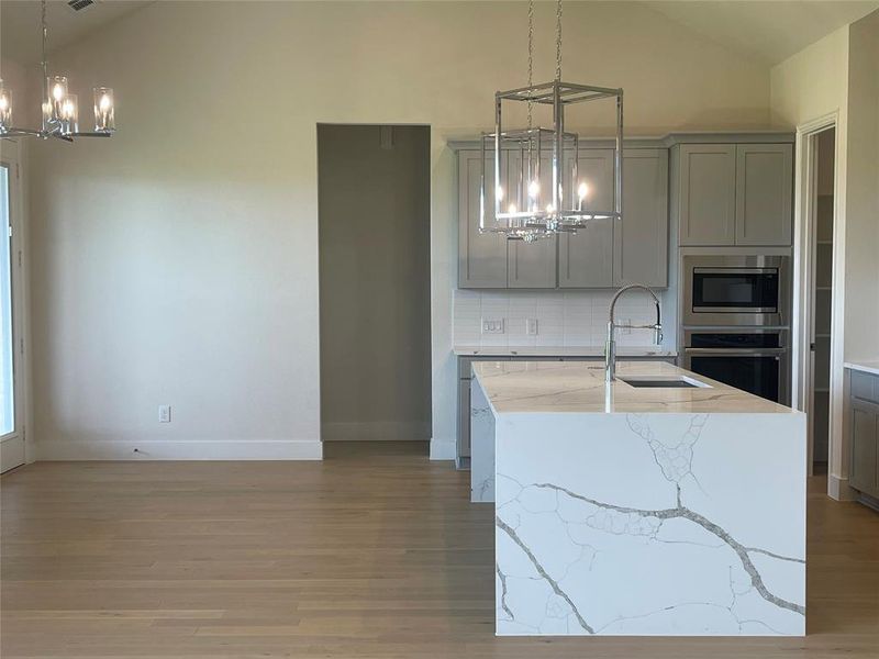 Furnished interior view inside a new home in Waterfall Ranch Estates, Waxahachie (Image 5).