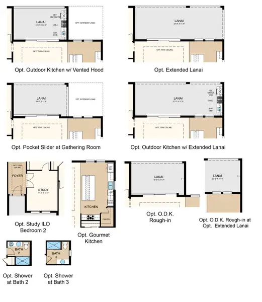 2D floor plan layout of this home in Harvest at Ovation, Winter Garden, FL (Image 4). 2D floor plan layout of this home in Harvest at Ovation, Winter Garden, FL (Image 4).
