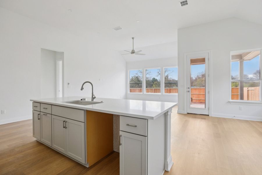 Furnished interior view inside a new home in Persimmon, Buda (Image 3).