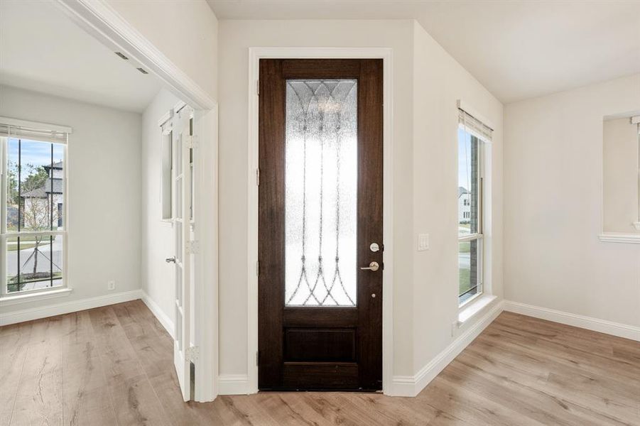 Furnished interior view inside a new home in Union Park Classic 55, Little Elm (Image 12).