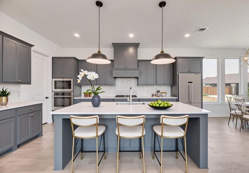 Furnished interior view inside a new home in Cottages of Celina, Celina (Image 4). Furnished interior view inside a new home in Cottages of Celina, Celina (Image 4).