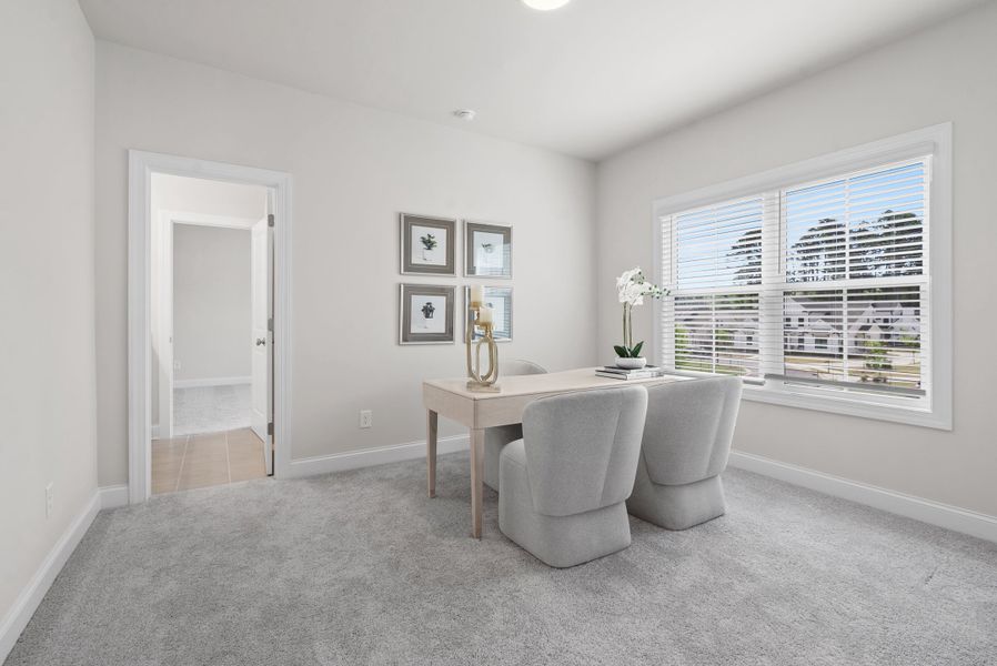 Representative furnished interior of a home built from the The Bullard by The Providence Group in Promenade at Sawnee Village, Cumming (Image 42).