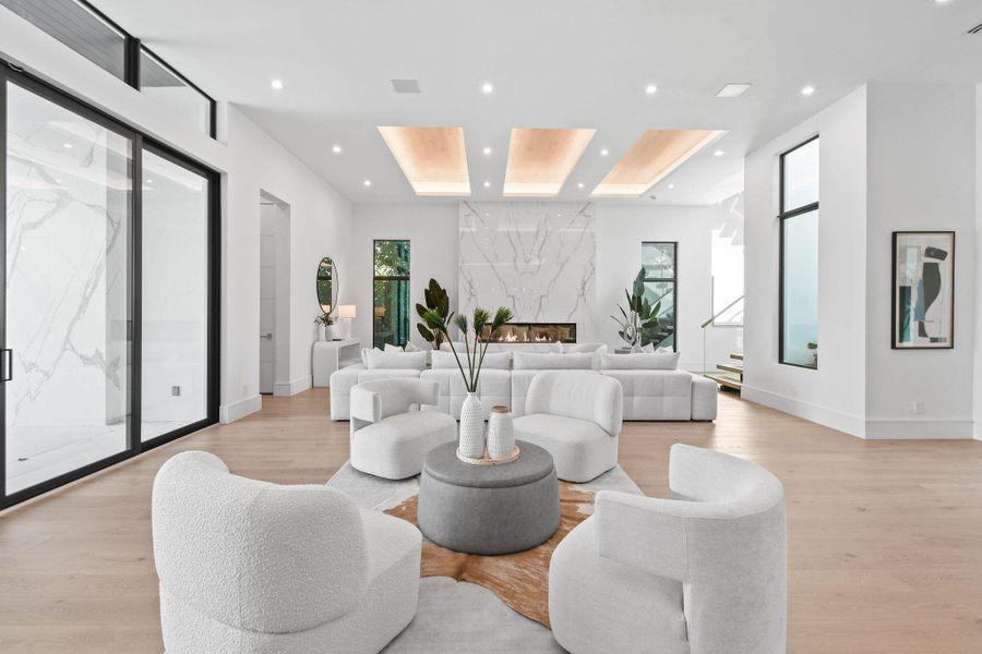 Furnished interior view inside a new home in , North Palm Beach (Image 43).