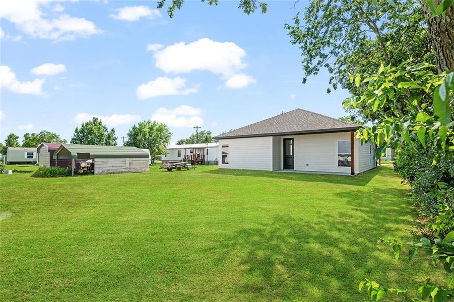 Exterior details and patio area of a home in , Whitesboro (Image 4). Exterior details and patio area of a home in , Whitesboro (Image 4).