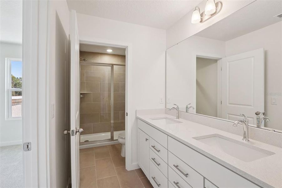 Furnished interior view inside a new home in Cyrene at Harmony, St. Cloud (Image 13).