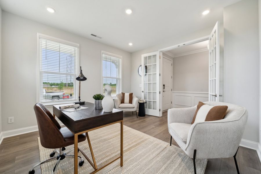 Representative furnished interior of a home built from the Elizabeth by Taylor Morrison in River Falls, Tega Cay (Image 3).