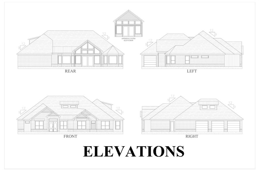Exterior rendering of this home design in , Willis, TX (Image 3).
