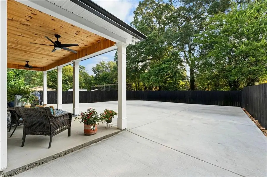 Exterior details and patio area of a home in , Cartersville (Image 3). Exterior details and patio area of a home in , Cartersville (Image 3).