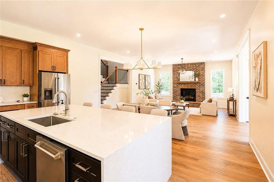 Furnished interior view inside a new home in , Dacula (Image 12).