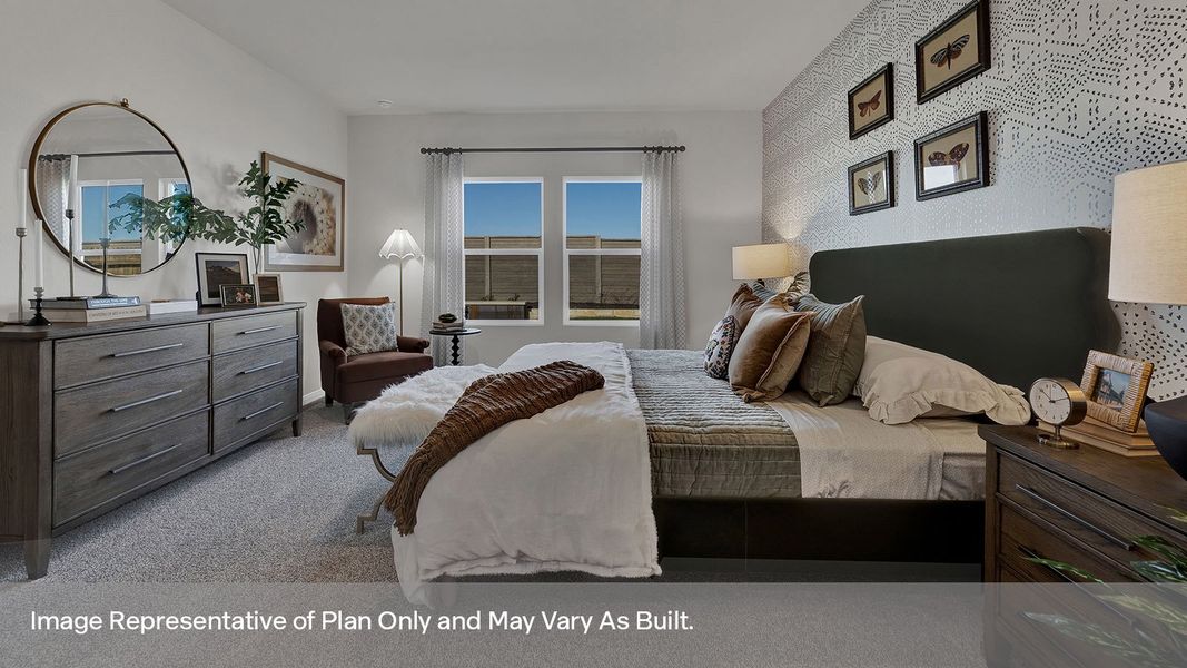Furnished interior view inside a new home in Whisper South, San Marcos (Image 13).