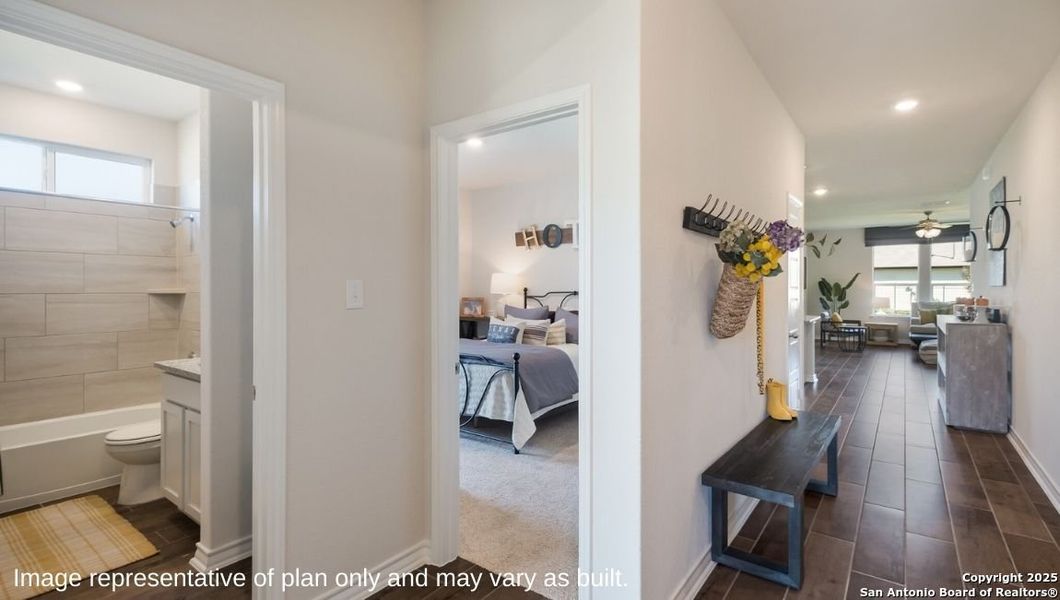 Furnished interior view inside a new home in Brookstone Creek, San Antonio (Image 12).