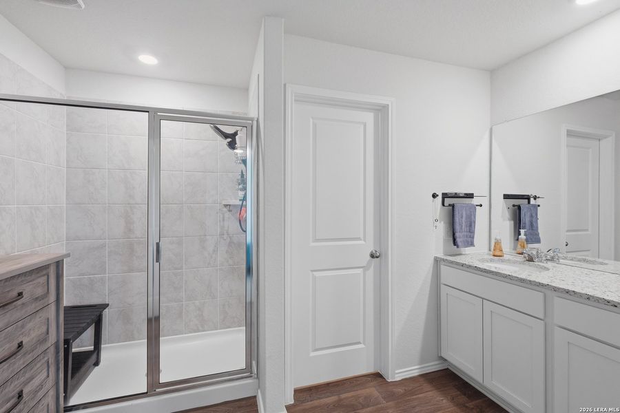 Furnished interior view inside a new home in Preserve at Medina, Von Ormy (Image 14).