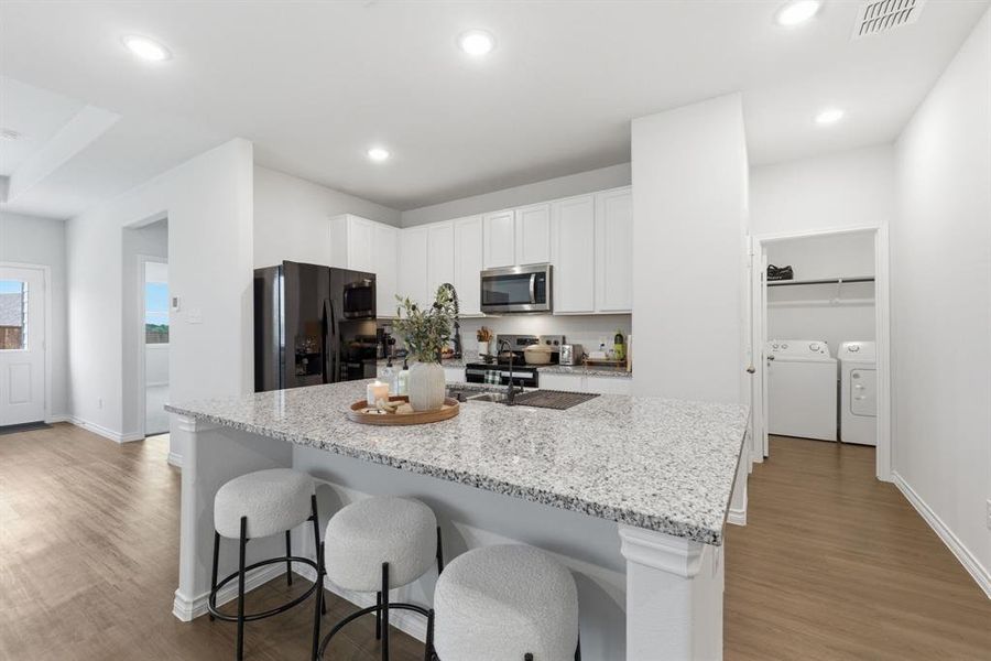 Furnished interior view inside a new home in , Cleburne (Image 25).