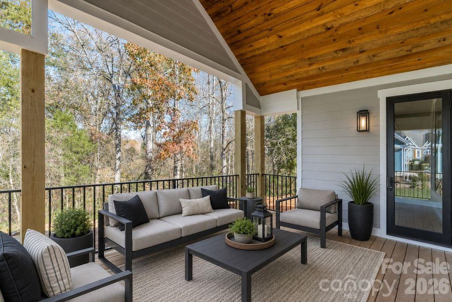Exterior details and patio area of a home in , Maiden (Image 23).