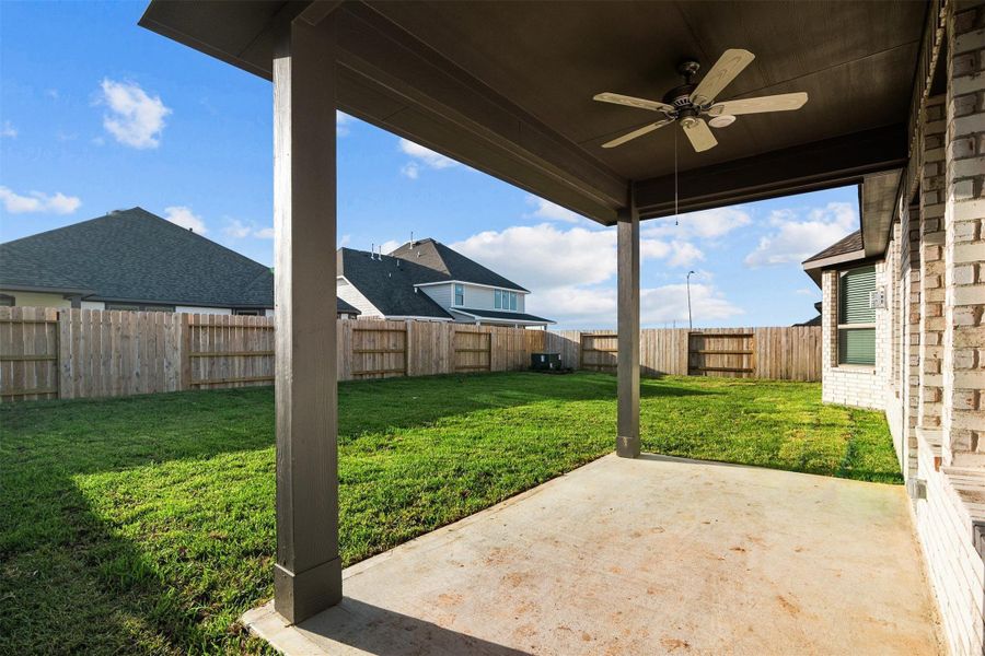 Exterior details and patio area of a home in Marvida, Cypress (Image 3). Exterior details and patio area of a home in Marvida, Cypress (Image 3).