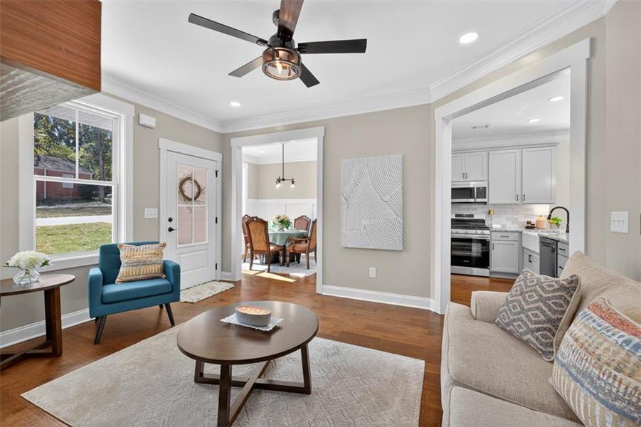Furnished interior view inside a new home in , Covington (Image 12).