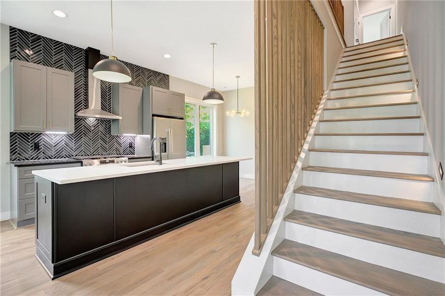 Furnished interior view inside a new home in , Atlanta (Image 38).