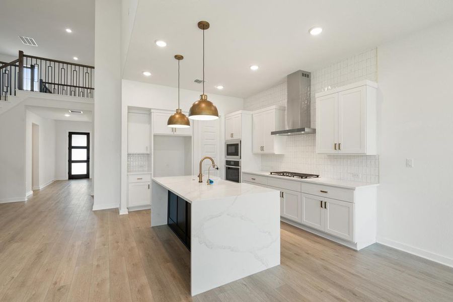 Furnished interior view inside a new home in Wolf Ranch, Georgetown (Image 12).