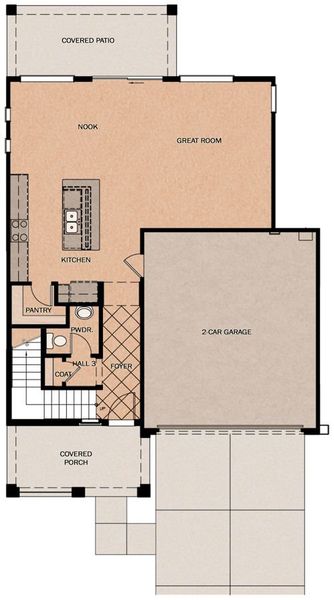 2D floor plan layout of this home in Redwood Valley at Escalante, Surprise, AZ (Image 3). 2D floor plan layout of this home in Redwood Valley at Escalante, Surprise, AZ (Image 3).