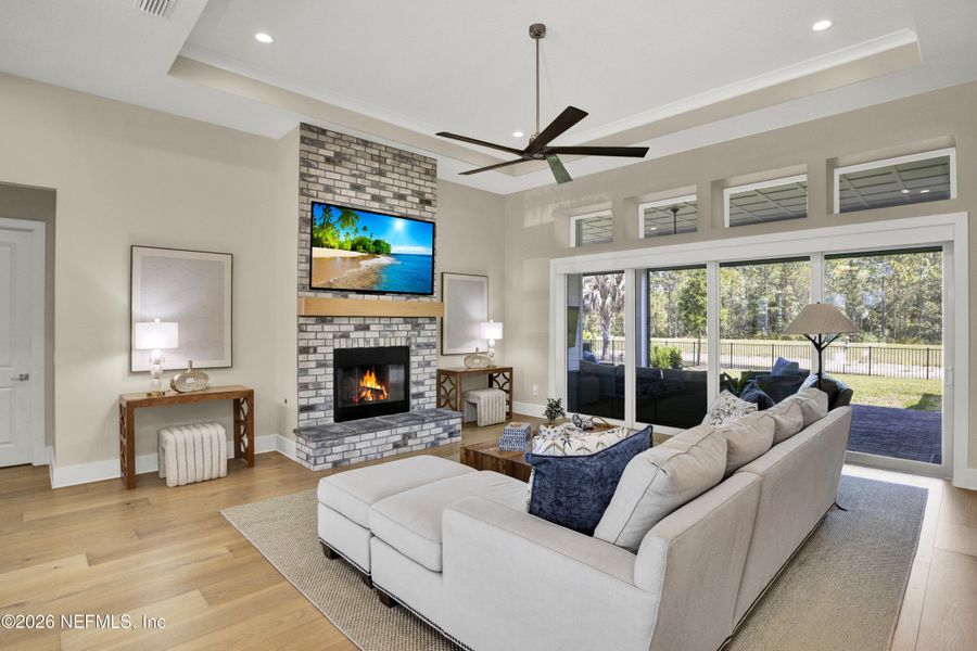 Furnished interior view inside a new home in Nocatee, Ponte Vedra (Image 11). Furnished interior view inside a new home in Nocatee, Ponte Vedra (Image 11).