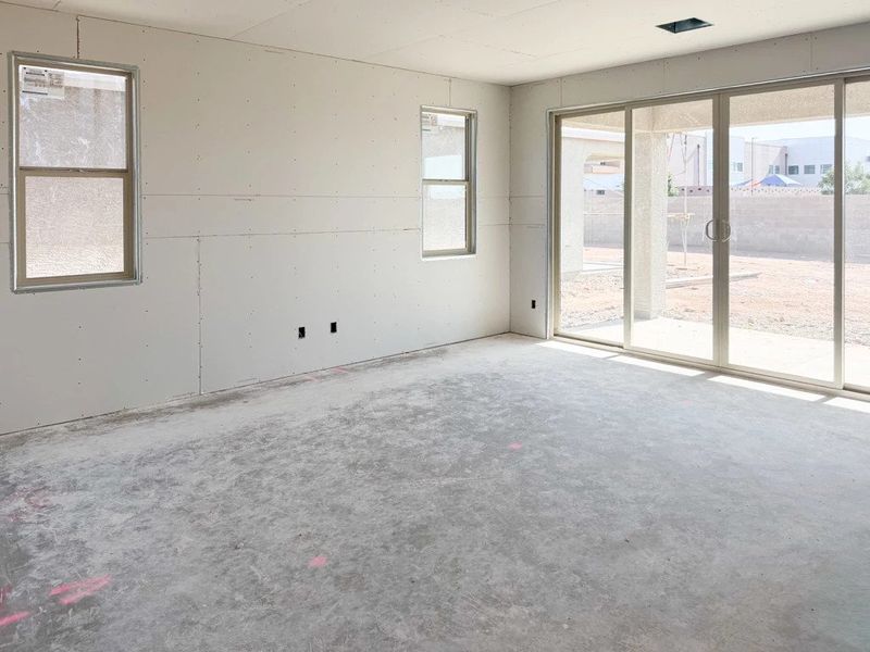 Great room with 4 panel slider upgrade Great room with 4 panel slider upgrade