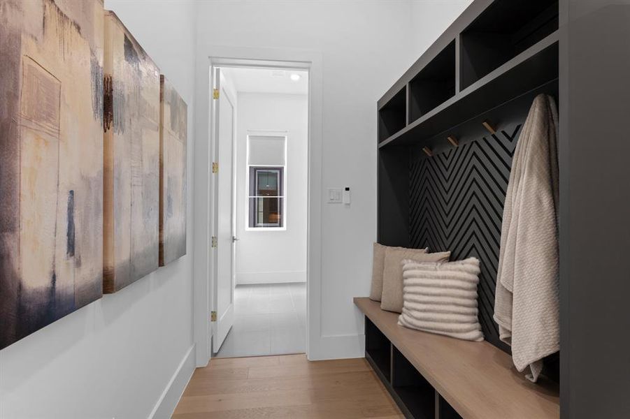 Mudroom off of garage and utility room. Great space! Mudroom off of garage and utility room. Great space!