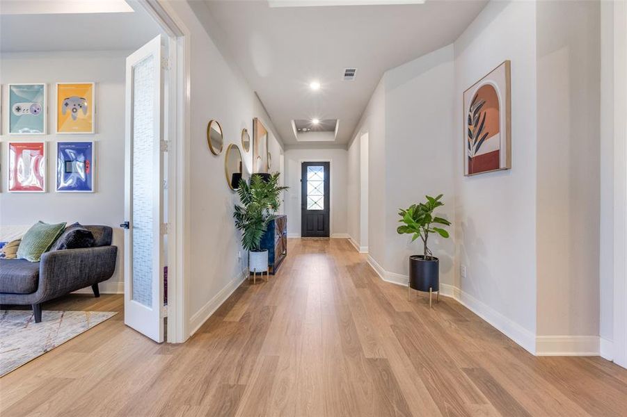 Furnished interior view inside a new home in Pecan Square - Estates, Northlake (Image 10).