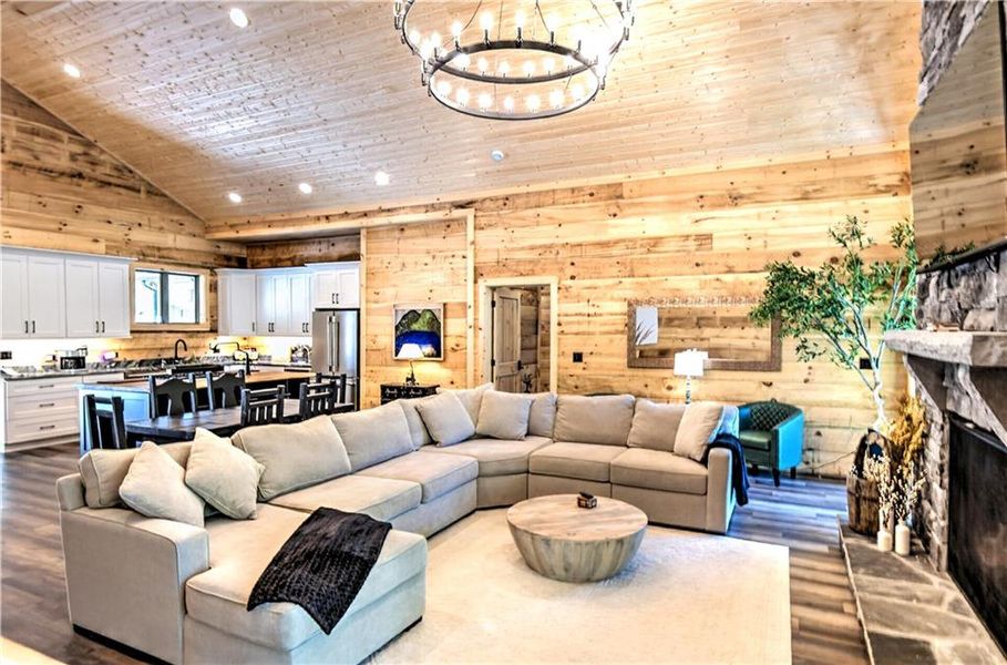 Furnished interior view inside a new home in , Blue Ridge (Image 26).